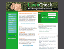Tablet Screenshot of lawncheck.com